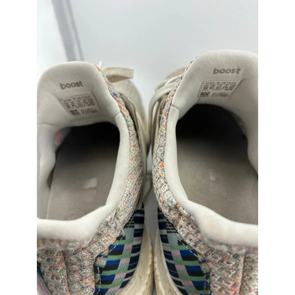 Women's Adidas Ultra Boost Athletic Shoes Size 10 Beige Multi-color